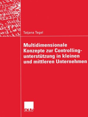 cover image of Multidimensionale Konzepte zur Controllingunterstützung in kleinen und mittleren Unternehmen